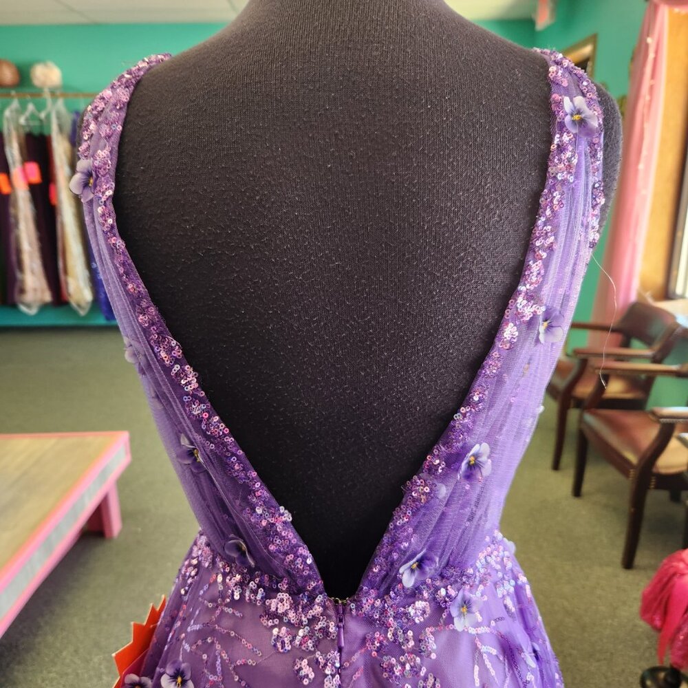 Nina Canacci 7506 Size 2 Purple Prom/Evening Dress - Picture 6 of 8